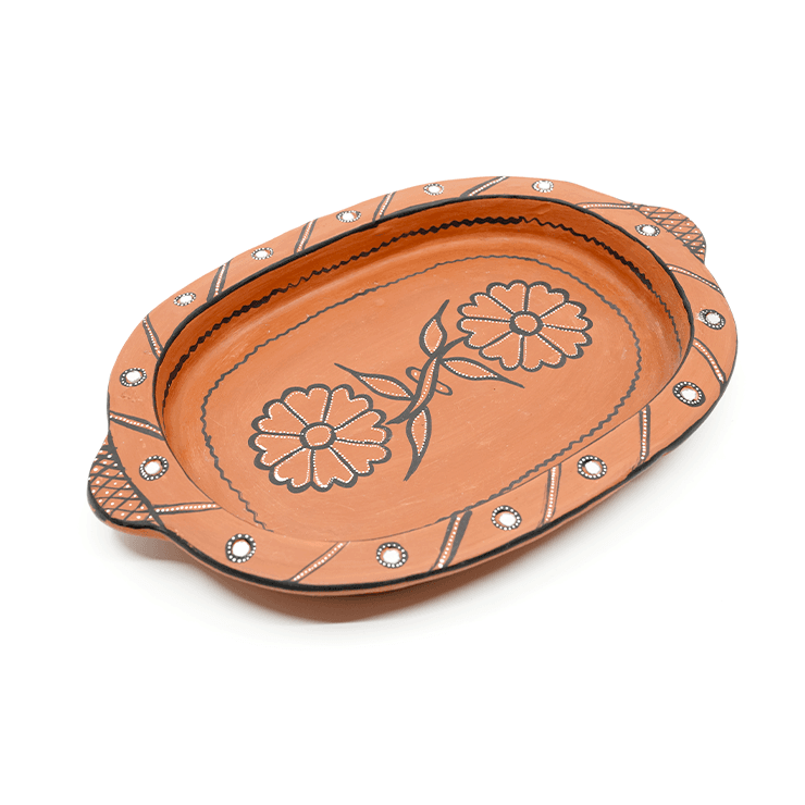 Earther Serenity Clay Serving Tray | Dhaaro Vibes