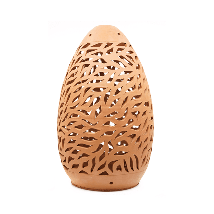 Handmade Clay Egg Shell Organic Flow Carving Décor | NoorNook