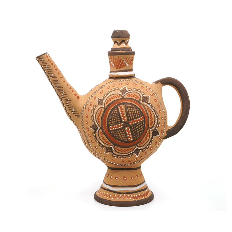 Handmade Clay Surahi Kettle 450 ml | Nirvana Niche