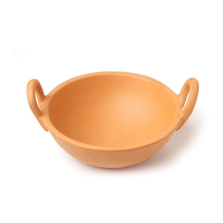 Unglazed Clay Wok 800 ml